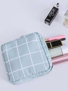 1 pieza Bolsa portátil de almacenamiento de toallas sanitarias de 15x15CM con patrones de dibujos animados aleatorios y coloridos, estilo bohemio - Multicolor - Ver 4