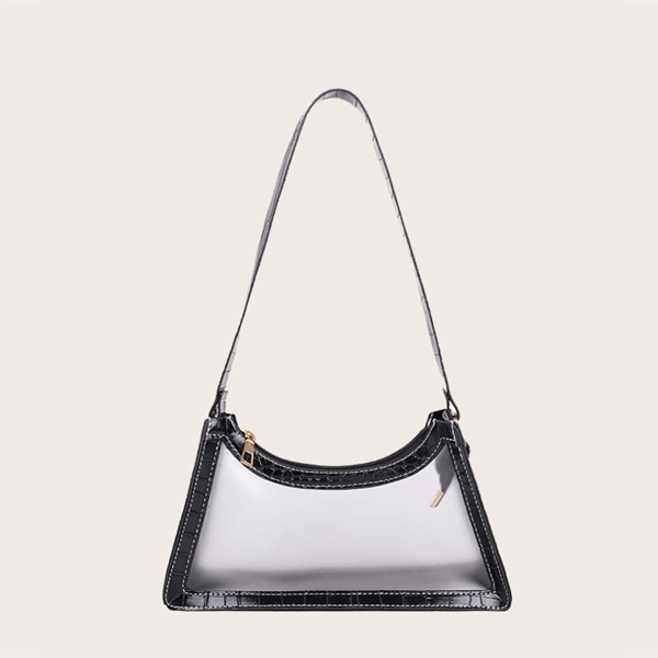 

Girls Trim Detail Shoulder Bag, Black