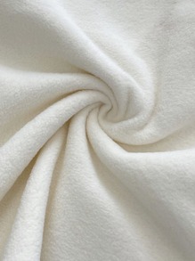 DAZY Áo thun cổ lông mùa đông - Màu be - Xem 10