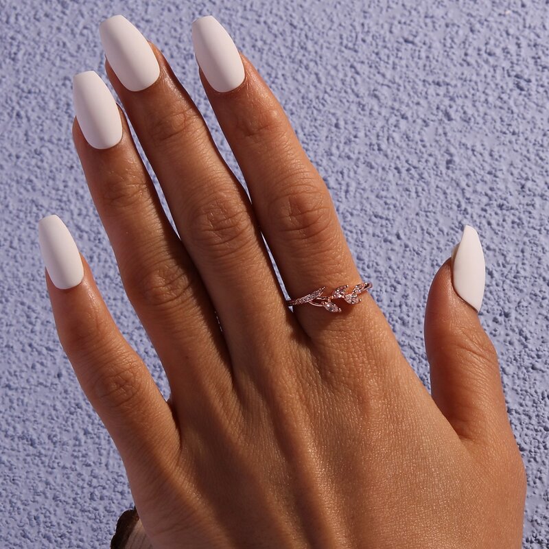 

Rhinestone Decor Ring, Rose gold