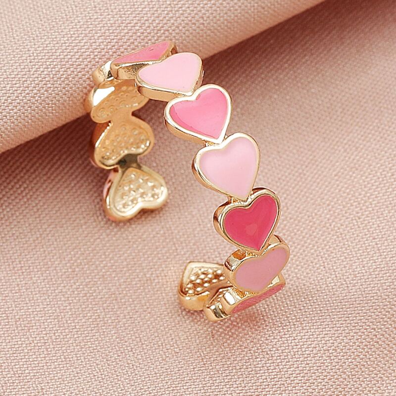 

Heart Cuff Ring, Multicolor