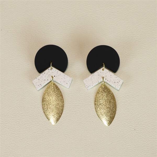 

Geometric Drop Earrings, Multicolor