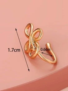จิวจมูก/ห่วงใส่จมูก สำหรับผู้เจาะจมูก - สีเหลืองทอง - ดู 5