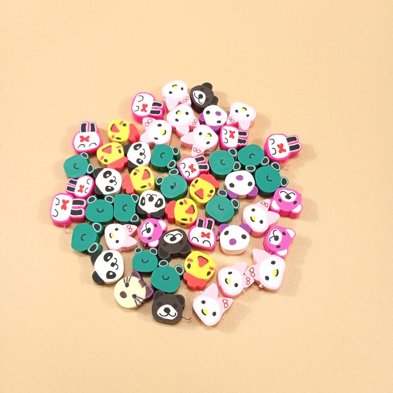 

50pcs Random Cartoon Animal DIY Jewelry Accessory, Multicolor