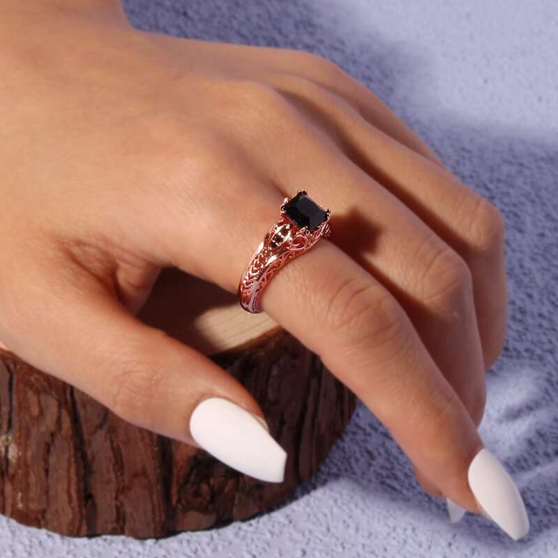 

Gemstone Decor Ring, Rose gold