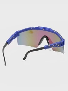 1 件女士彩色户外防风运动眼镜，适合骑行，一体式运动眼镜，适合骑行 - 彩色 - 查看 2