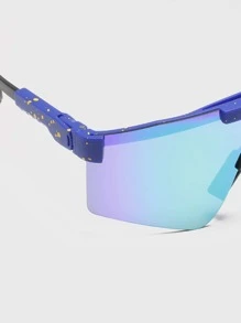 1 件女士彩色户外防风运动眼镜，适合骑行，一体式运动眼镜，适合骑行 - 彩色 - 查看 4