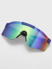 1 件女士彩色户外防风运动眼镜，适合骑行，一体式运动眼镜，适合骑行 - 彩色 - 查看 5