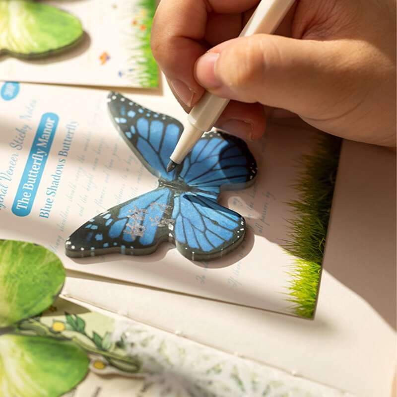 

1pc Butterfly Shaped Random Sticky Note, Multicolor