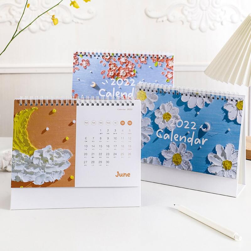 

1pc Random Pattern Calendar, Multicolor