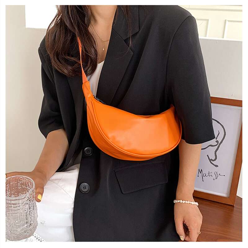 

Minimalist Crossbody Bag, Orange