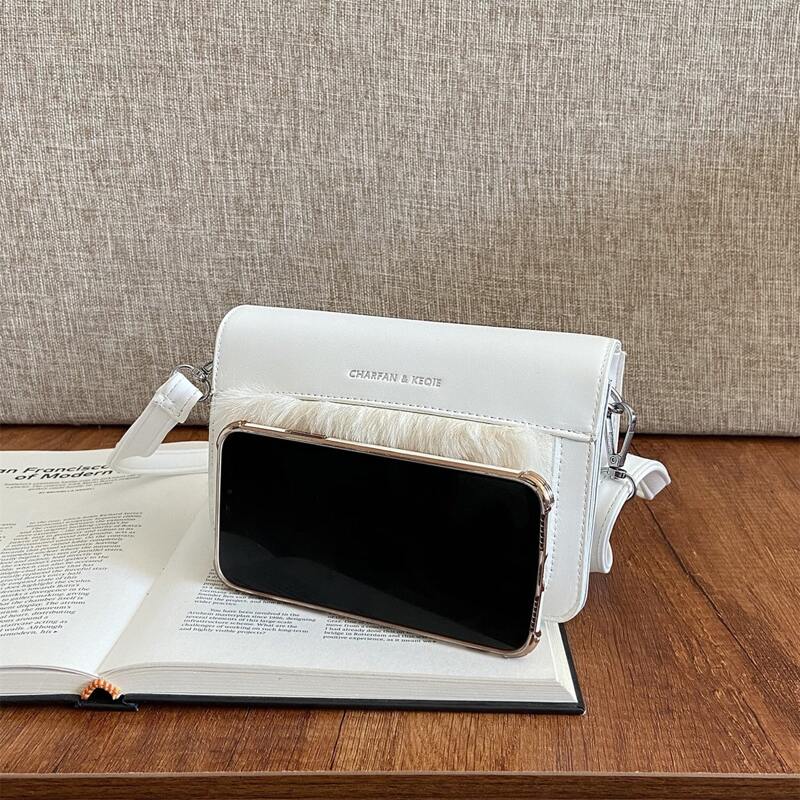 

Flap Crossbody Bag, White