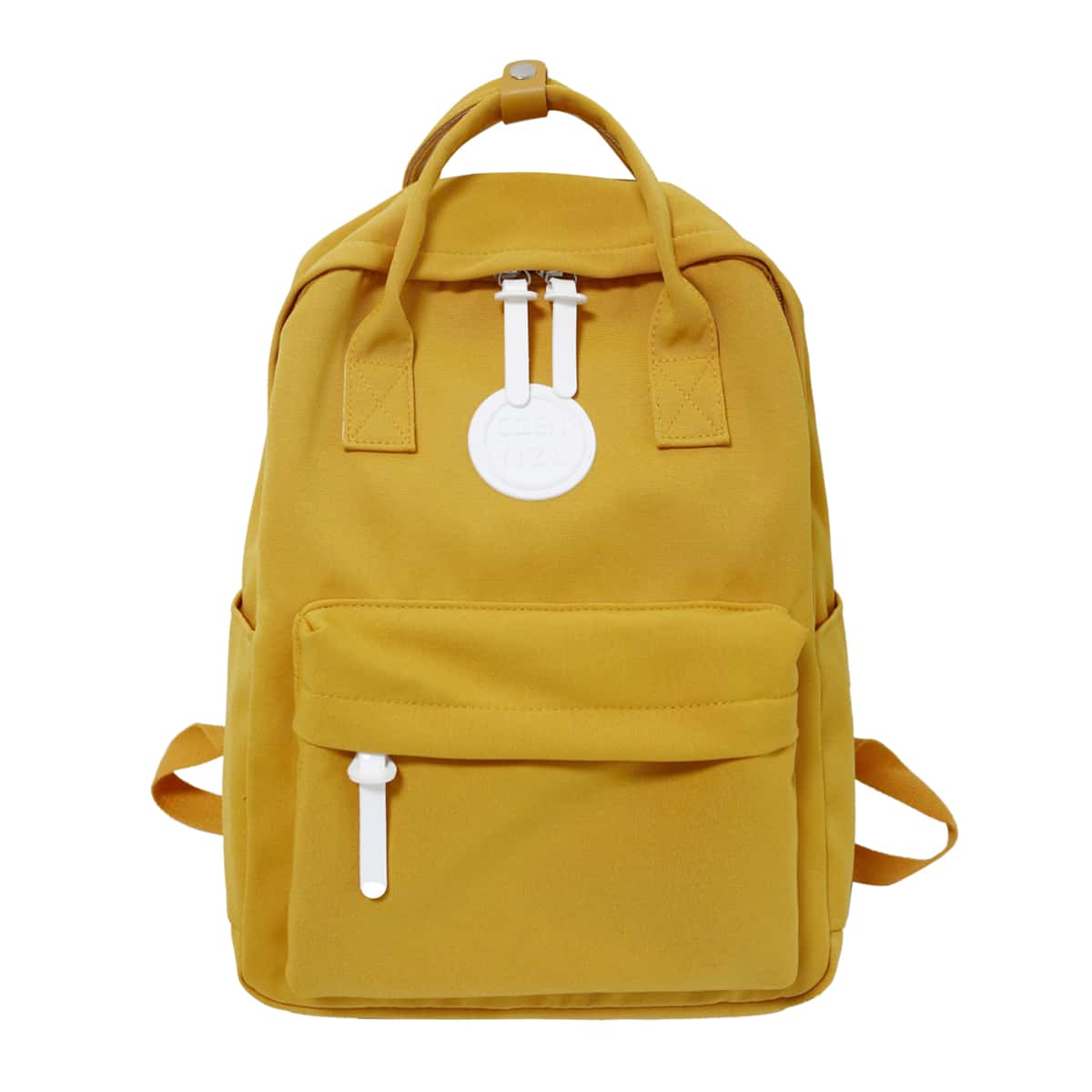 

Zip Front Backpack, Yellow