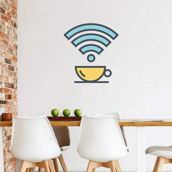 

Wi-Fi Signal Wall Sticker, Multicolor