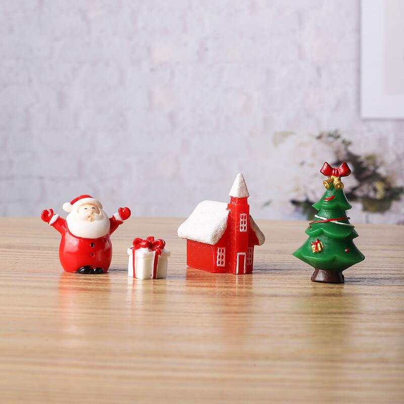 

4pcs Christmas Art Decoration, Multicolor