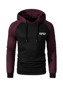 Manfinity Homme Áo nỉ Nam Dây kéo Túi Khối Màu Lá thư Giải trí - Nhiều màu - Xem 1