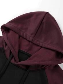 Manfinity Homme Áo nỉ Nam Dây kéo Túi Khối Màu Lá thư Giải trí - Nhiều màu - Xem 5