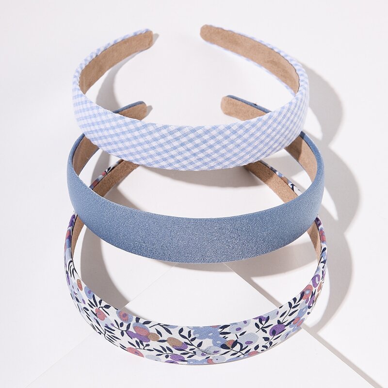 

3pcs Graphic Wide Headband, Multicolor