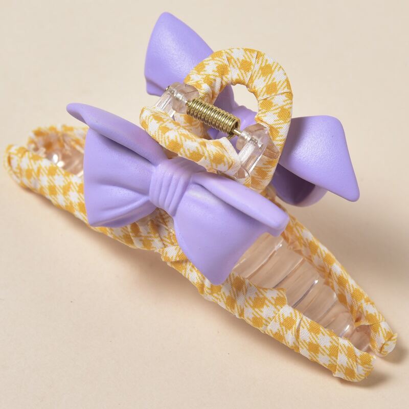 

Bow Decor Hair Claw, Multicolor