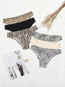 6 paquetes Conjunto de pantis sexy sin mostrar - Multicolor - Ver 1