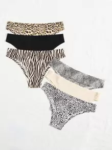 6 paquetes Conjunto de pantis sexy sin mostrar - Multicolor - Ver 3