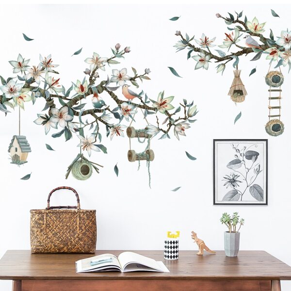 

Flower Print Wall Sticker, Multicolor