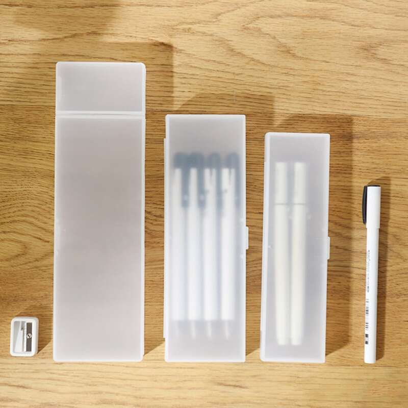 

1pc Plain Pencil Case, Clear