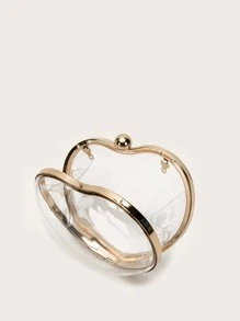 Bolsa creativa mini transparente con diseño de corazón - transparente - Ver 7