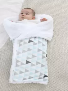 嬰兒三角形印花毯子 - 彩色 - 查看 1