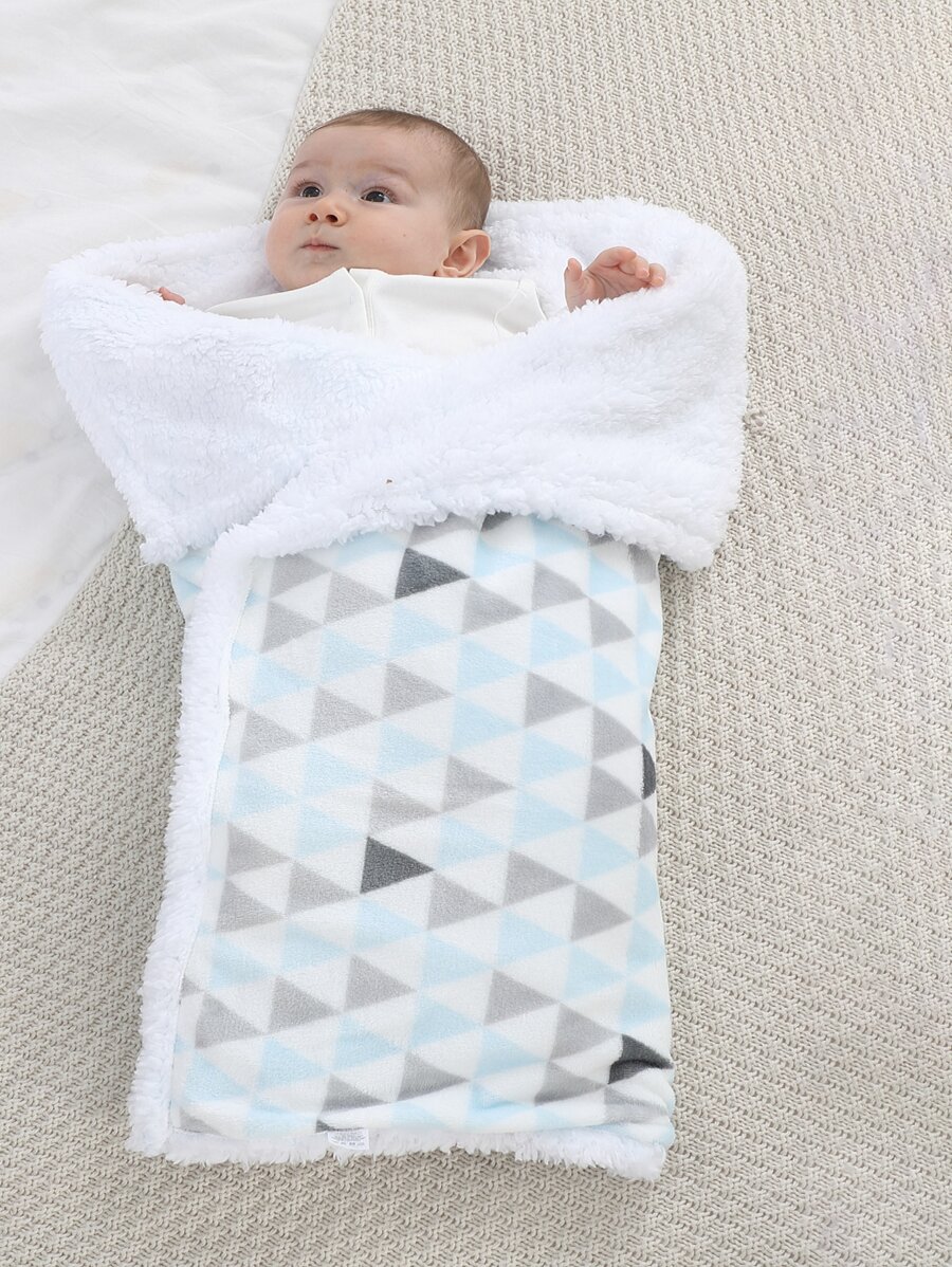 嬰兒三角形印花毯子 - 彩色 - 查看 1