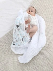 嬰兒三角形印花毯子 - 彩色 - 查看 2