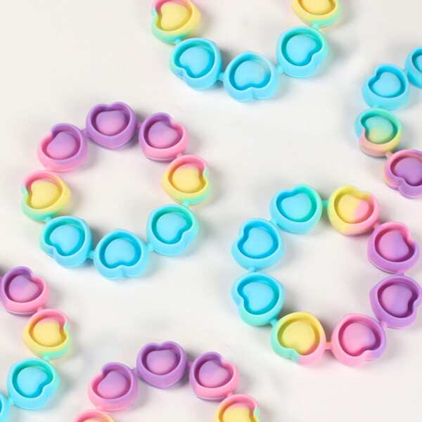 

1pc Random Push Pop Bubble Wristband, Multicolor