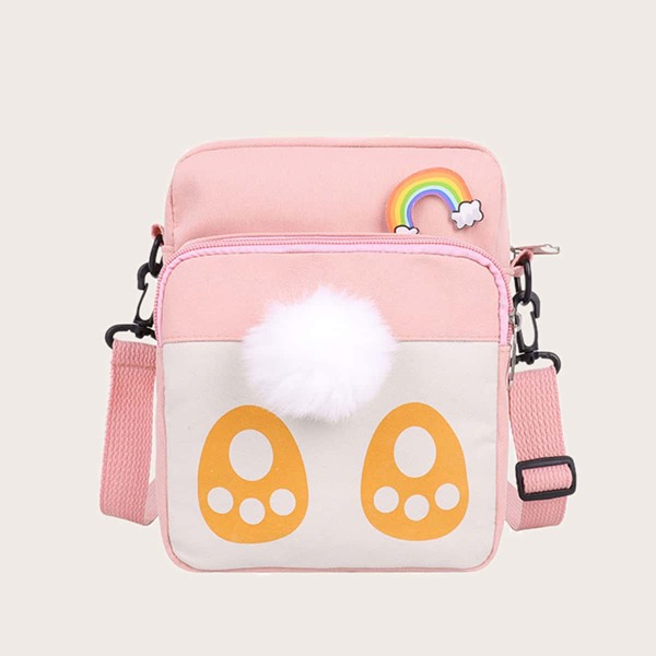 

Cartoon Graphic Crossbody Bag, Multicolor