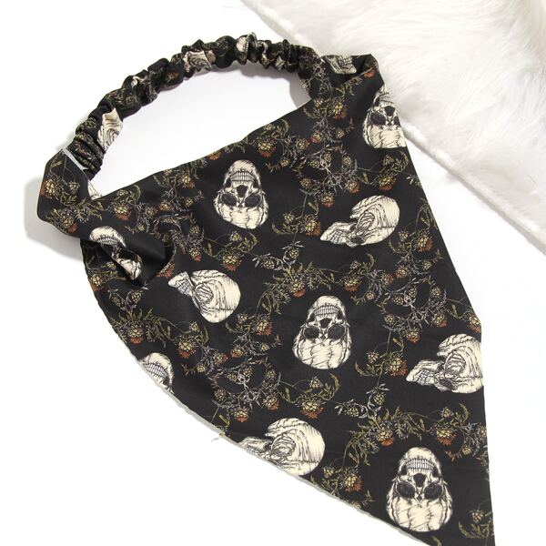 

Skull Print Hair Band, Multicolor