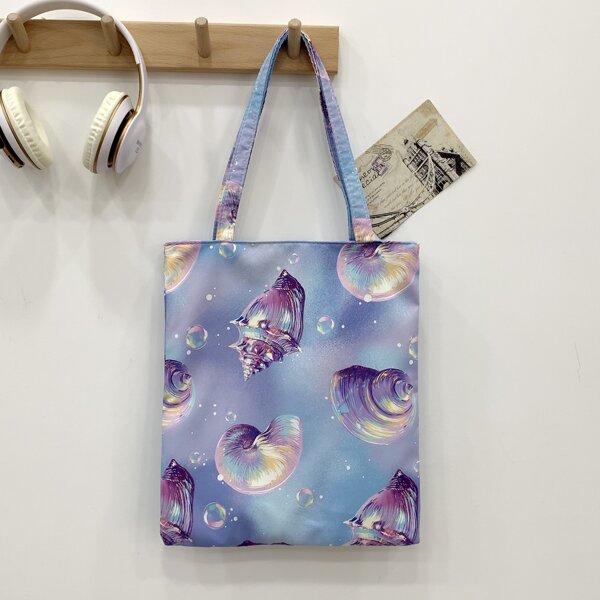 

Shell Graphic Shopper Bag, Multicolor