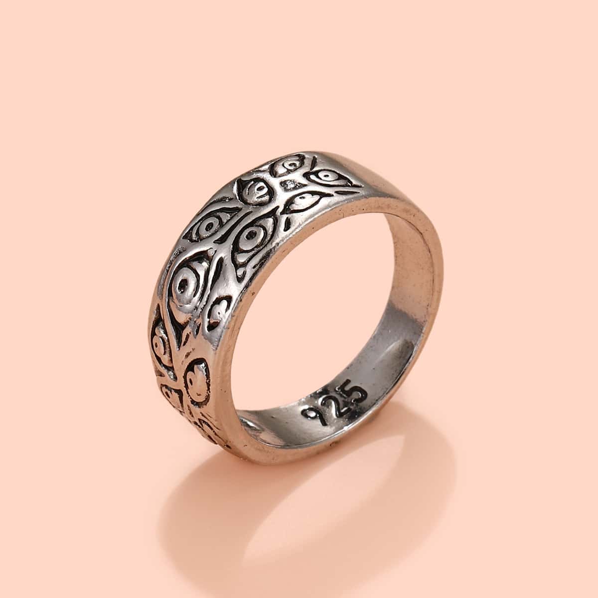 

Eye Design Ring, Silver