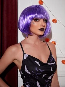 Bob Tóc giả Trang phục Halloween - Màu tím - Xem 1