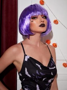 Bob Tóc giả Trang phục Halloween - Màu tím - Xem 3