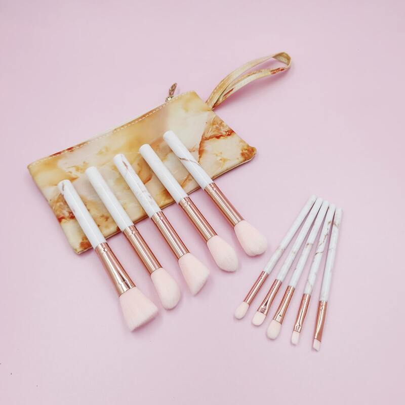 

10pcs Makeup Brush Set & 1pc Storage Bag, Pink