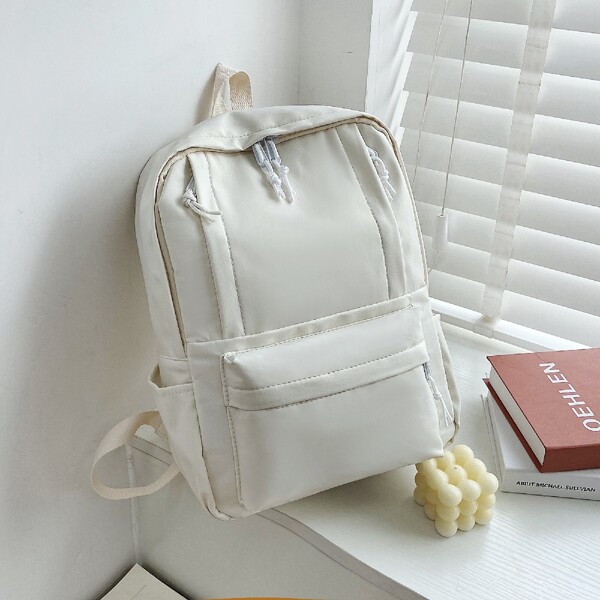 

Minimalist Large Capacity Classic Backpack, Beige