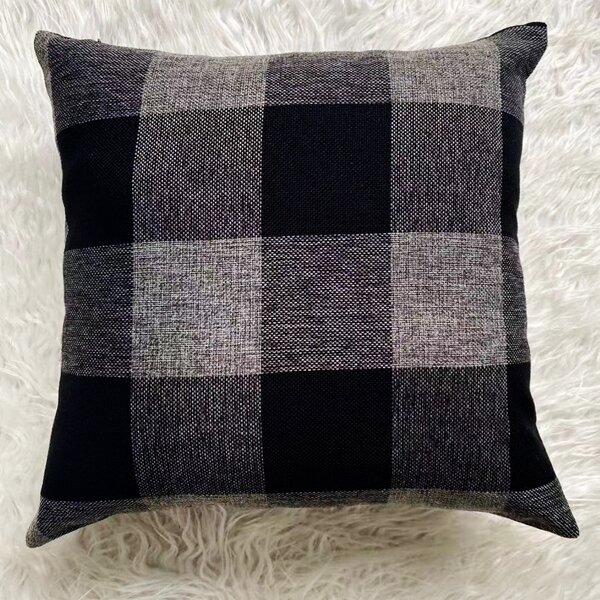 

Plaid Pattern Cushion Cover Without Filler, Multicolor