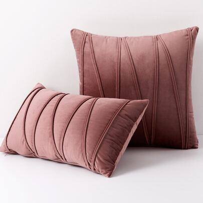 1pc Plain Cushion Cover Without Filler