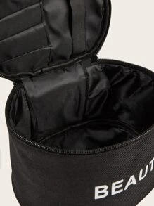 1 pezzo Borsa cosmetica portatile semplice e di grande capacità, borsa da viaggio per profumi e articoli da toeletta, borsa per lo stoccaggio di prodotti per la cura della pelle, borsa per il trucco per donne e ragazze, borsa per il trucco, borsa per prodotti per la cura della pelle, borsa da toeletta, cubi di imballaggio, accessori da viaggio, organizer da viaggio per il trucco, regali essenziali, borse con cerniera, accessori per unghie