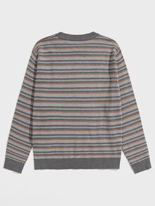 Manfinity Men Striped Pattern Sweater - Multicolor - View 2