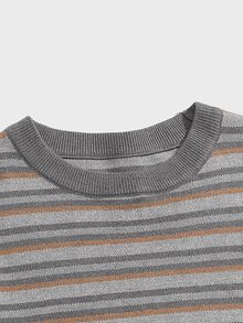 Manfinity Men Striped Pattern Sweater - Multicolor - View 5
