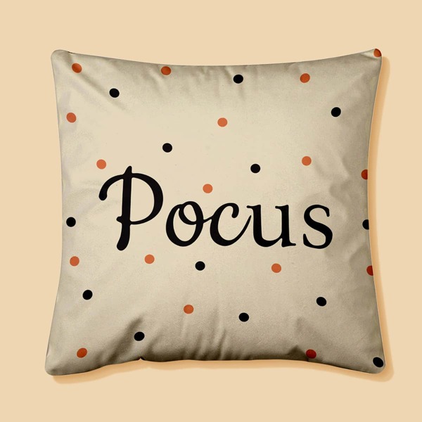

Letter Graphic Cushion Cover Without Filler, Multicolor