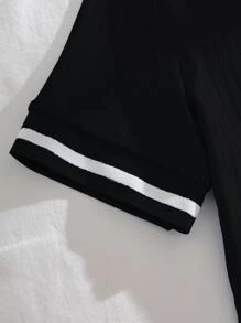 SHEIN Unity POLO領羅紋針織T恤