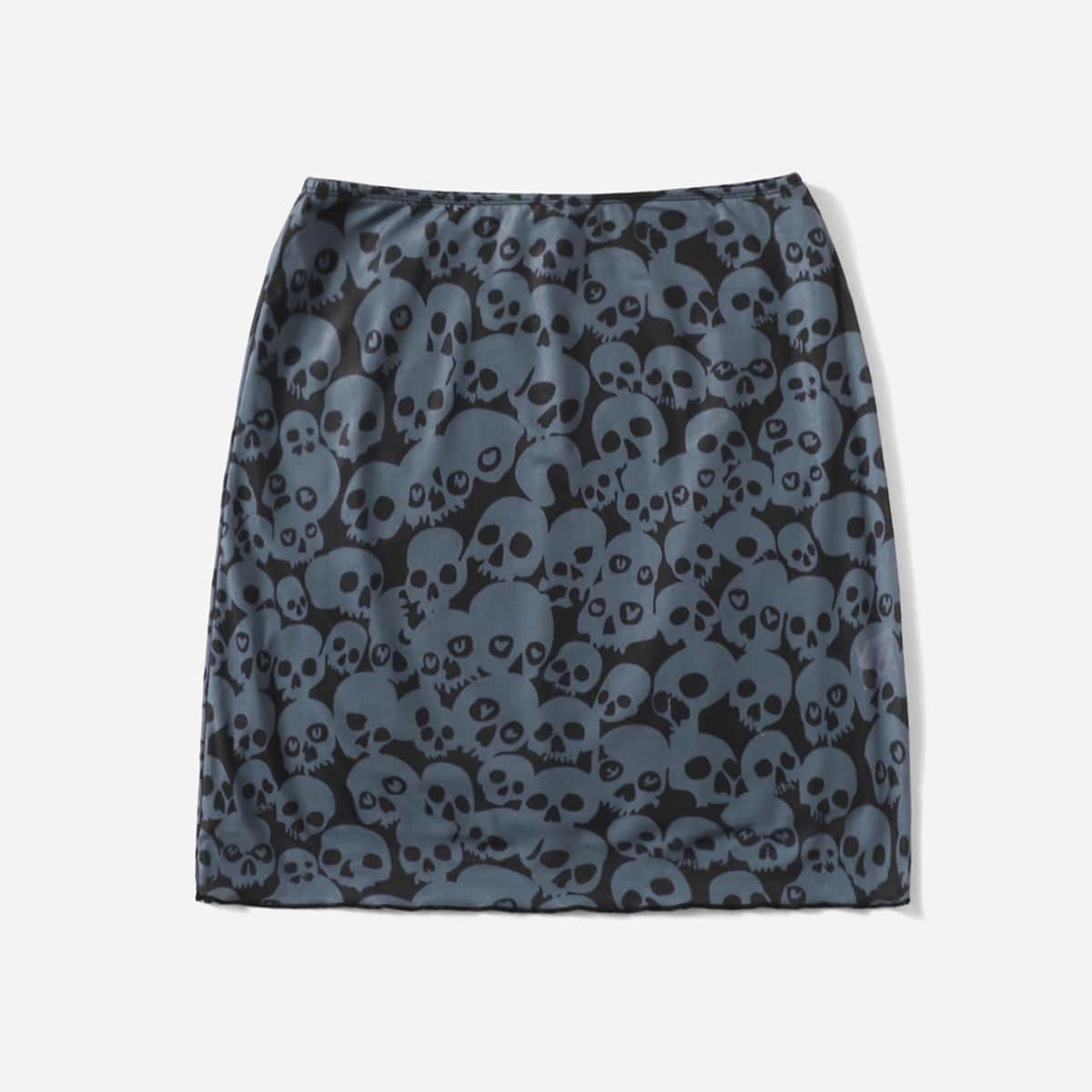 

Skull Print Skirt, Multicolor