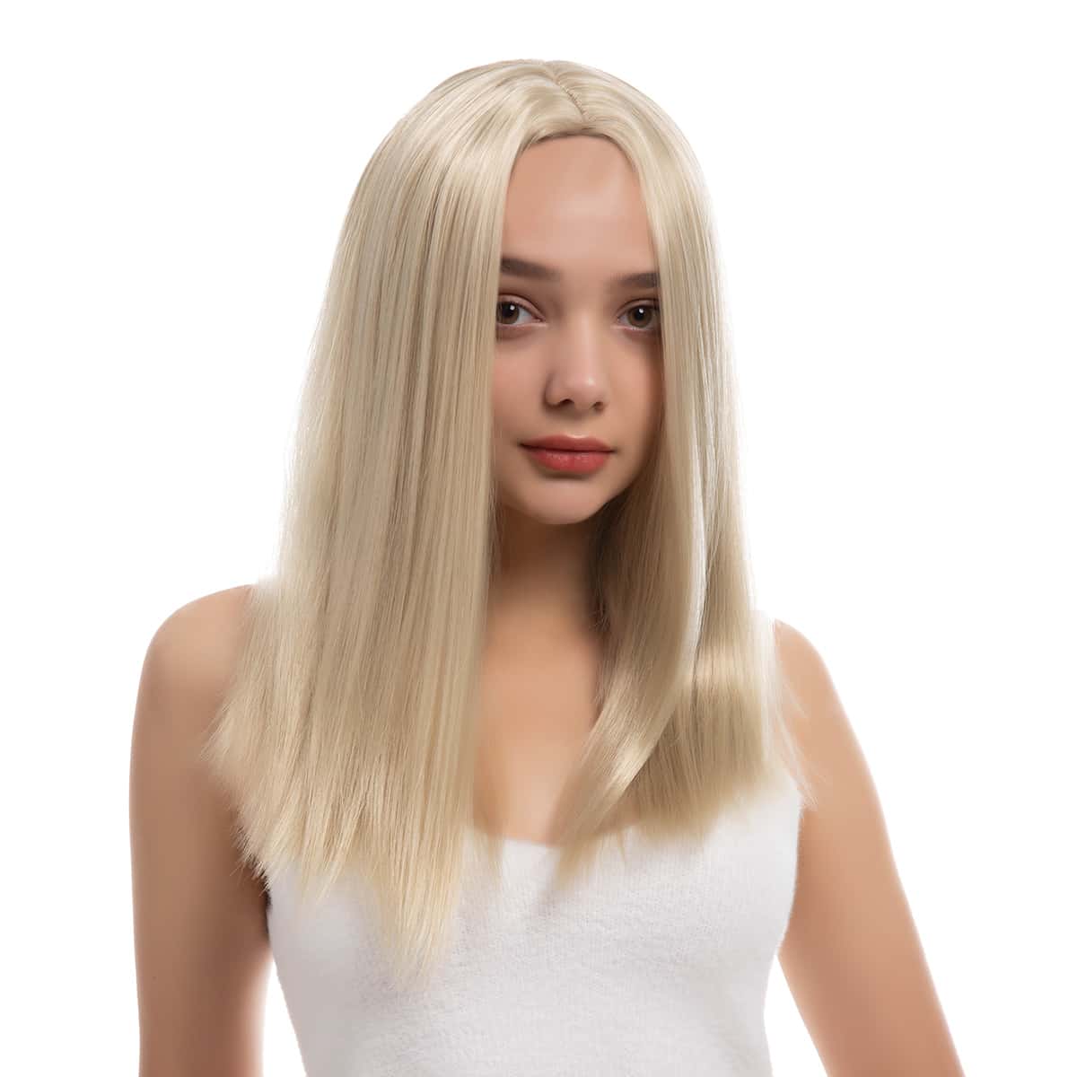 

Natural Long Straight Wig, Gold