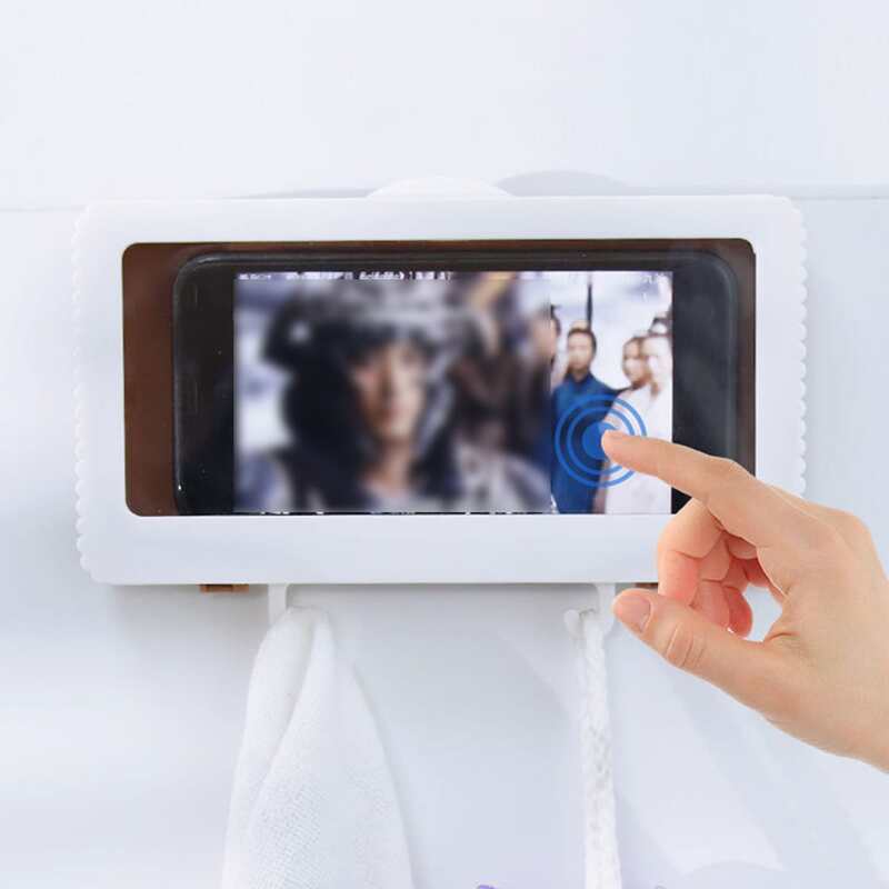 

1pc Solid Color Wall Storage Rack, White